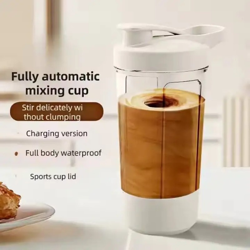 Whey Protein Isolate - Tazza Elettrica Auto-Mescolante con Scala Graduata