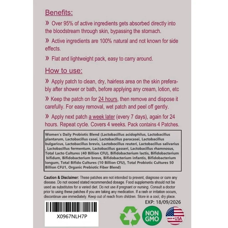 Probiotici per donne e prebiot - Probiotics Women Health recensione e prezzo